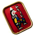 Brosche Knie Leupin Logo